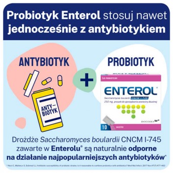 Enterol 250, 10 saszetek - obrazek 2