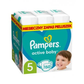 Pampers Pieluchy Active Baby rozmiar 5, 150 sztuk