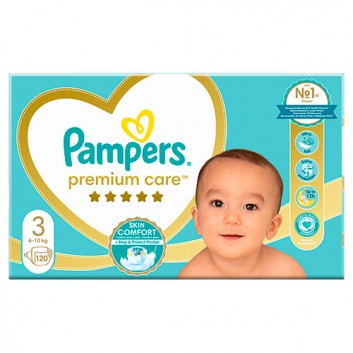 Pampers pieluchy Premium Care rozmiar 3, 120 sztuk pieluszek - obrazek 5