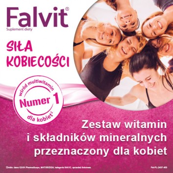 FALVIT zestaw witamin i minerałów dla kobiet, 30 tabletek - obrazek 3