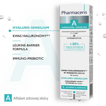 PHARMACERIS A HYALURO-SENSILIUM Kwas hialuronowy w wodnym kremie - 40 ml - obrazek 3