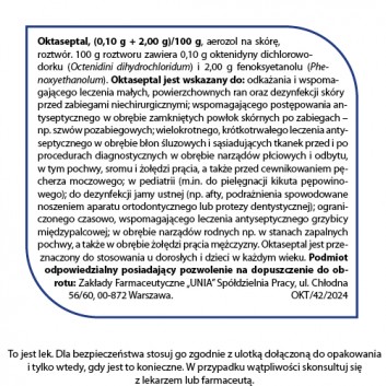 OKTASEPTAL Aerozol na skórę - 60 ml - obrazek 2