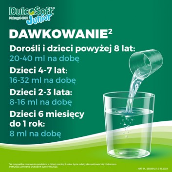 DULCOSOFT JUNIOR roztwór doustny, 100 ml. na zaparcia u dzieci, cena, opinie, wskazania - obrazek 6