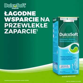 DULCOSOFT Roztwór Doustny, 250 ml. Sposób na zaparcia, cena, wskazania, właściwości - obrazek 2