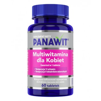 PANAWIT Multiwitamina dla kobiet, 60 tabletek