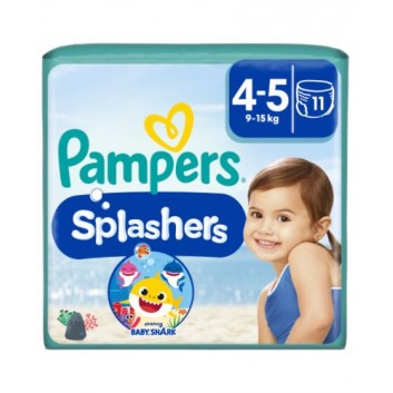 Pampers Splashers 4-5 jednorazowe pieluchomajtki do pływania 9-15 kg, 11 szt.