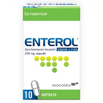 ENTEROL 250 mg, 10 kaps., przeciw biegunce, cena, opinie, wskazania