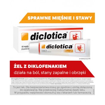 DICLOTICA Żel 10 mg/g, 100 g, preparat przeciwzapalny i przeciwbólowy, opinie, wskazania, dawkowanie - obrazek 2