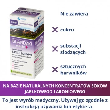 SYROP ISLANDZKI MEDIC+ Syrop z porostem islandzkim - 125 ml - obrazek 4