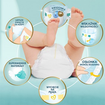 PAMPERS PREMIUM CARE 2 MINI Pieluchy 4-8 kg, 68 sztuk - obrazek 3