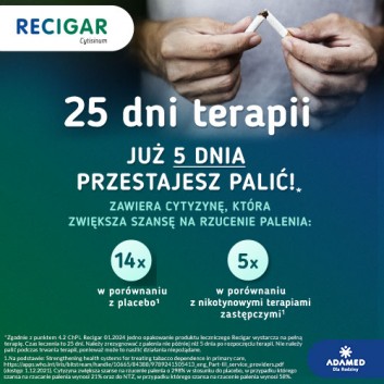 Recigar 1,5 mg, 100 tabletek, pomaga rzucić palenie i uzależnienie od nikotyny - obrazek 4