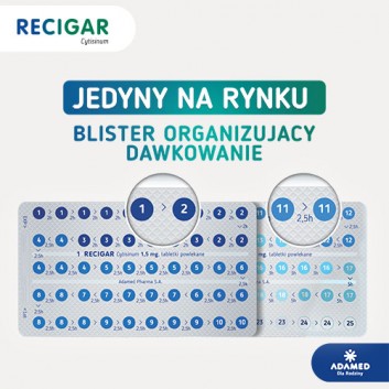 Recigar 1,5 mg, 100 tabletek, pomaga rzucić palenie i uzależnienie od nikotyny - obrazek 5