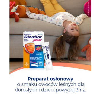 DICOFLOR JUNIOR o smaku owoców leśnych, 12 saszetek - obrazek 2