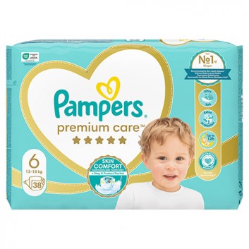 Pampers Pieluchy Premium Care rozmiar 6, 38 sztuk pieluszek  - obrazek 5