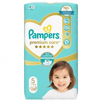 Pampers Pieluchy Premium Care rozmiar 5, 58 sztuk pieluszek - obrazek 5