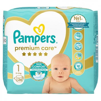 Pampers Pieluchy Premium Care New Born, 26 sztuk pieluszek - obrazek 6