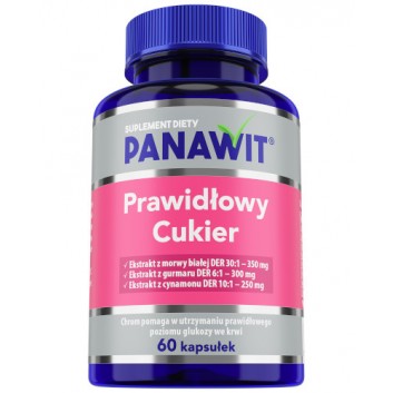 PANAWIT Prawidłowy Cukier, 60 kapsułek - obrazek 3