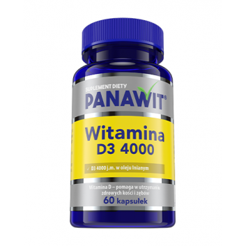 PANAWIT Witamina D3 4000, 60 kapsułek - obrazek 2