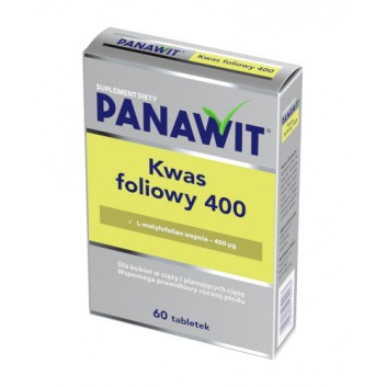 Panawit Kwas foliowy 400, 60 tabletek  - obrazek 2