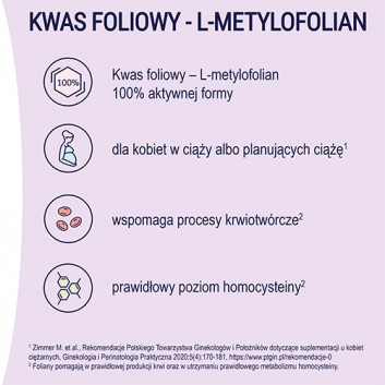 Naturell Folian Forte - 30 tabl., kwas foliowy - obrazek 3