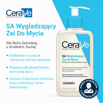 CeraVe SA, wygładzający żel do mycia, 236 ml - obrazek 2