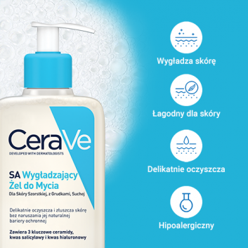 CeraVe SA, wygładzający żel do mycia, 236 ml - obrazek 3