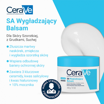 Cerave SA Balsam wygładzający, 340 g do skóry suchej - obrazek 2