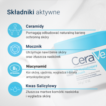 Cerave SA Balsam wygładzający, 340 g do skóry suchej - obrazek 4