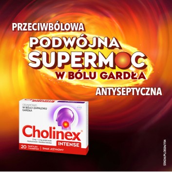 CHOLINEX INTENSE, 20 pastylek do ssania - obrazek 3