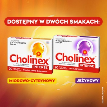 CHOLINEX INTENSE, 20 pastylek do ssania - obrazek 4