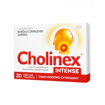 CHOLINEX INTENSE Honey & Lemon - 20 past. do ssania