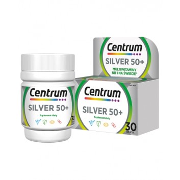 CENTRUM SILVER 50+ Formuła Multiefekt, 30 tabletek