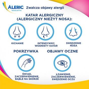 ALERIC DESLO ACTIVE Roztwór doustny 0.5 g/ml - 60 ml. Walka z alergią bez uczucia senności. - obrazek 4