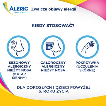 ALERIC DESLO ACTIVE Roztwór doustny 0.5 g/ml - 60 ml. Walka z alergią bez uczucia senności. - obrazek 5