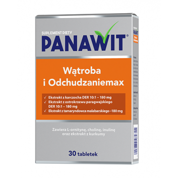 Panawit Wątroba i Odchudzaniemax, 30 tabletek - obrazek 3