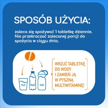 Plusssz Junior Multiwitamina Complex Tabletki musujące o smaku tropikalnym - 20 tabl. mus. - cena, opinie, właściwości - obrazek 6