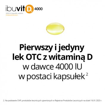 Ibuvit D3 4000, 30 kapsułek - obrazek 2