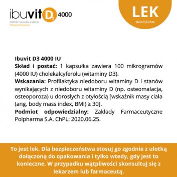 Ibuvit D3 4000, 30 kapsułek - obrazek 7