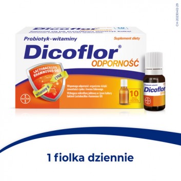 Dicoflor Odporność, 10 fiolek z płynem i proszkiem - obrazek 5