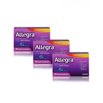 ALLEGRA 120 mg, 3 x 10 tabletek. Na alergię i katar sienny, cena, opinie, dawkowanie