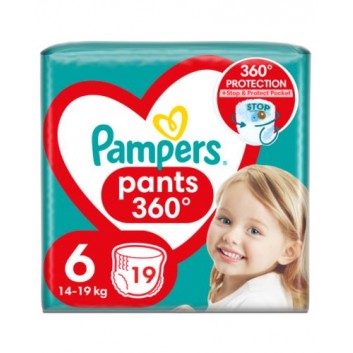 Pampers Pants Pieluchomajtki rozmiar 6, 14-19 kg, 19 szt., cena, opinie, wskazania