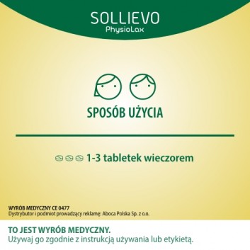 Aboca Sollievo PhysioLax Fizjologiczne leczenie Zaparć - 27 tabl. - cena, opinie, właściwości - obrazek 4