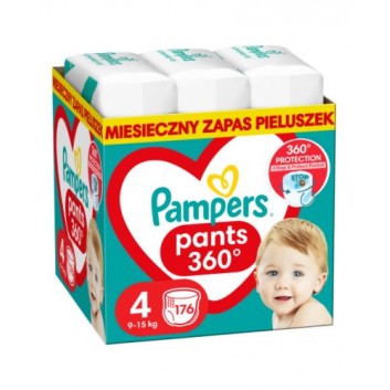 Pampers Pants Pieluchomajtki rozmiar 4, 9-15 kg, pieluszki, 176 sztuk