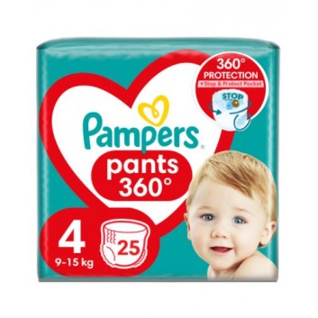 Pampers Pants Pieluchomajtki rozmiar 4, 9-15 kg, 25 szt., cena, opinie, właściwości