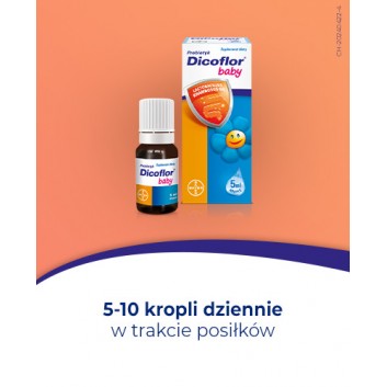 Dicoflor Baby, probiotyk, krople, 5 ml - obrazek 4