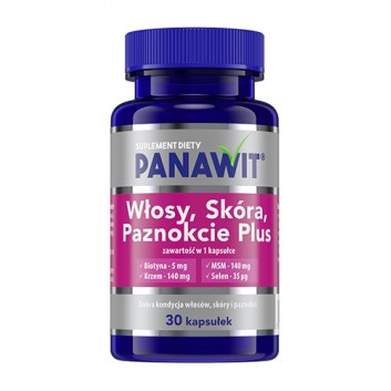 Panawit Włosy, Skóra, Paznokcie Plus, 30 kapsułek