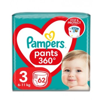 Pampers Pants Pieluchomajtki rozmiar 3, 6-11 kg, 62 szt., cena, opinie, stosowanie