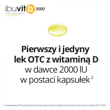 Ibuvit D3 2000 IU, kapsułki miękkie, 90 sztuk - obrazek 2