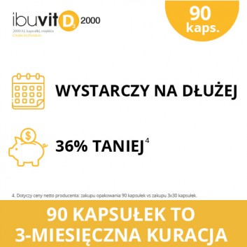 Ibuvit D3 2000 IU, kapsułki miękkie, 90 sztuk - obrazek 6