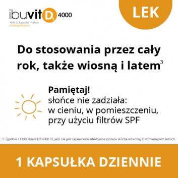 Ibuvit D3 4000 IU, kapsułki miękkie, 90 sztuk - obrazek 5